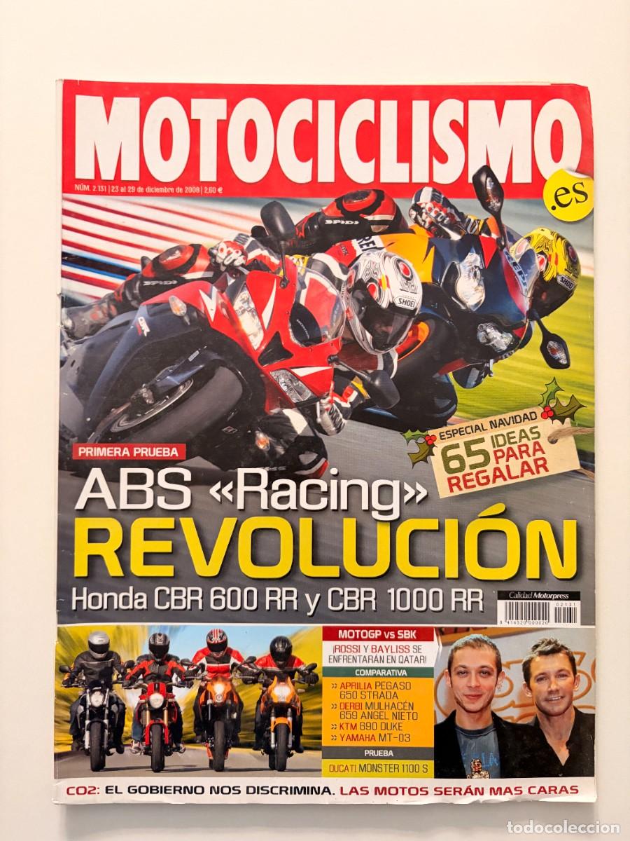 Coches y motocicletas: MOTOCICLISMO. N&ordm; 2131. DICIEMBRE 2008. ABS RACING. HONDA CBR 600 RR. ROSSI Y BAYLISS EN DAKAR. LEER.