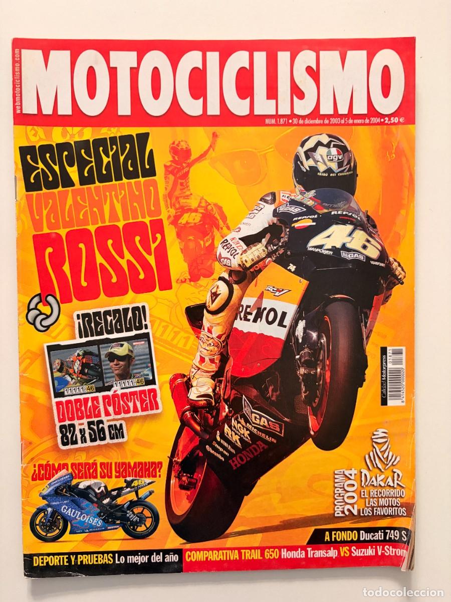 Coches y motocicletas: MOTOCICLISMO. N&ordm; 1871. DICIEMBRE 2003. PRUEBA: DUCATI 749 S. ESPECIAL VALENTINO ROSSI. LEER
