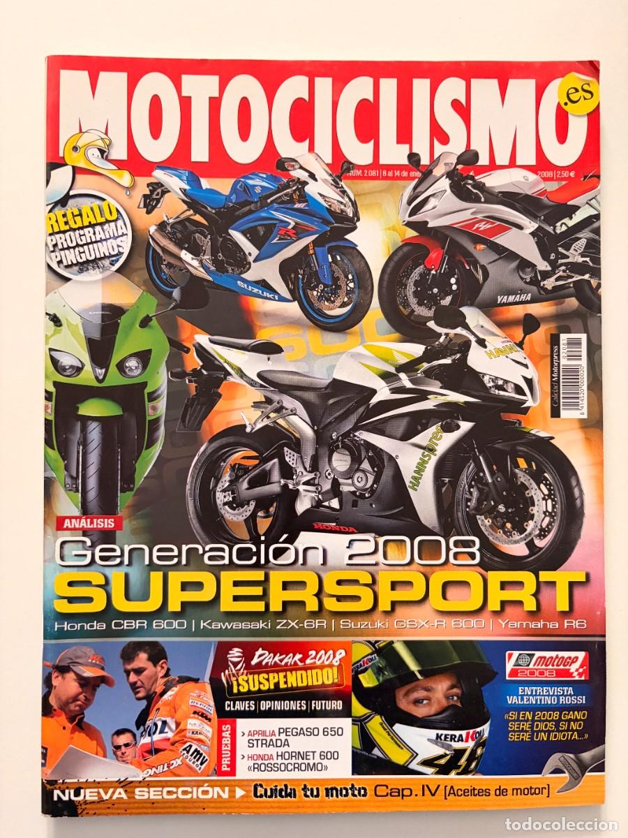 Coches y motocicletas: MOTOCICLISMO. N&deg; 2081. ENERO 2008. GENERACI&Oacute;N 2008 SUPERSPORT. HONDA CBR 600. LEER