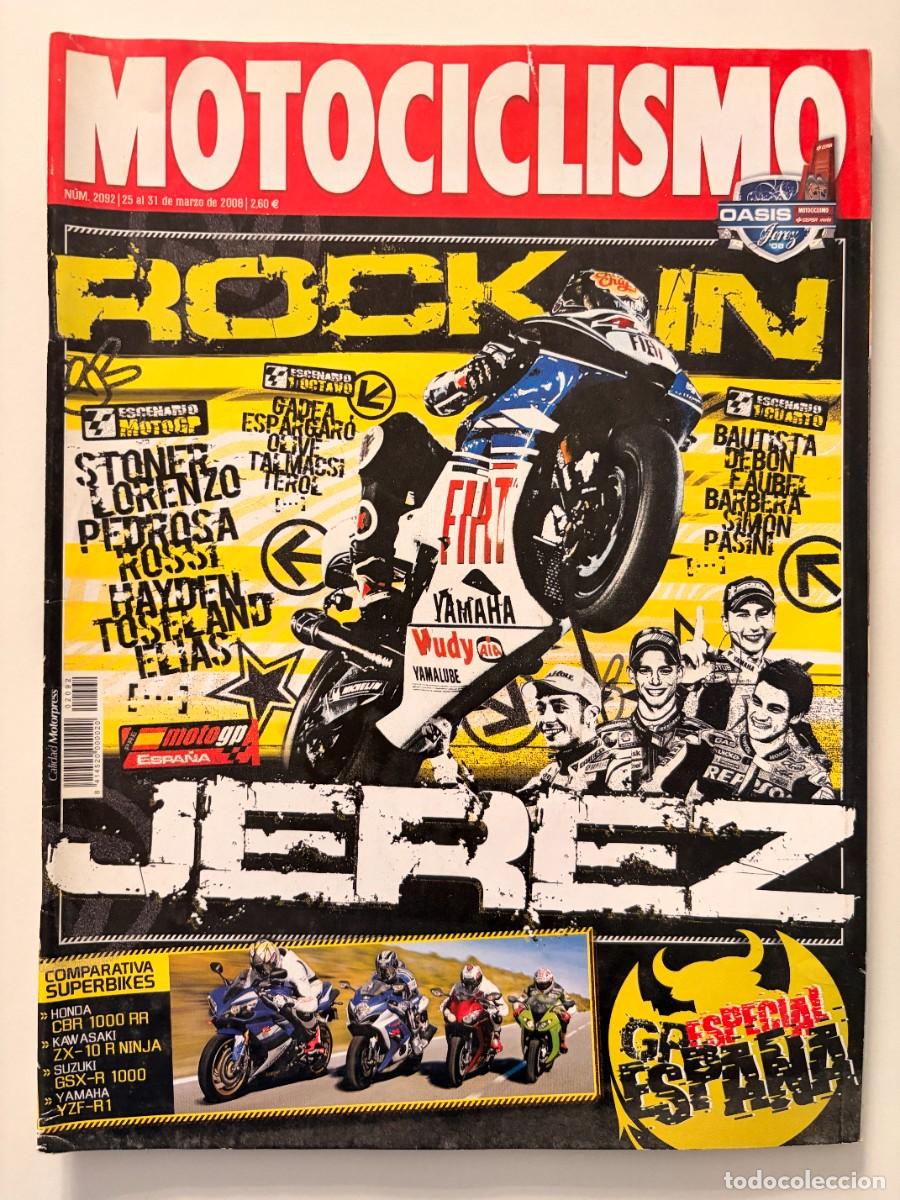 Coches y motocicletas: MOTOCICLISMO. N&deg; 2092. ABRIL 2008. HONDA CBR 1000 RR. KAWASAKI ZX-10 R NINJA. SUZUKI GSX. LEER
