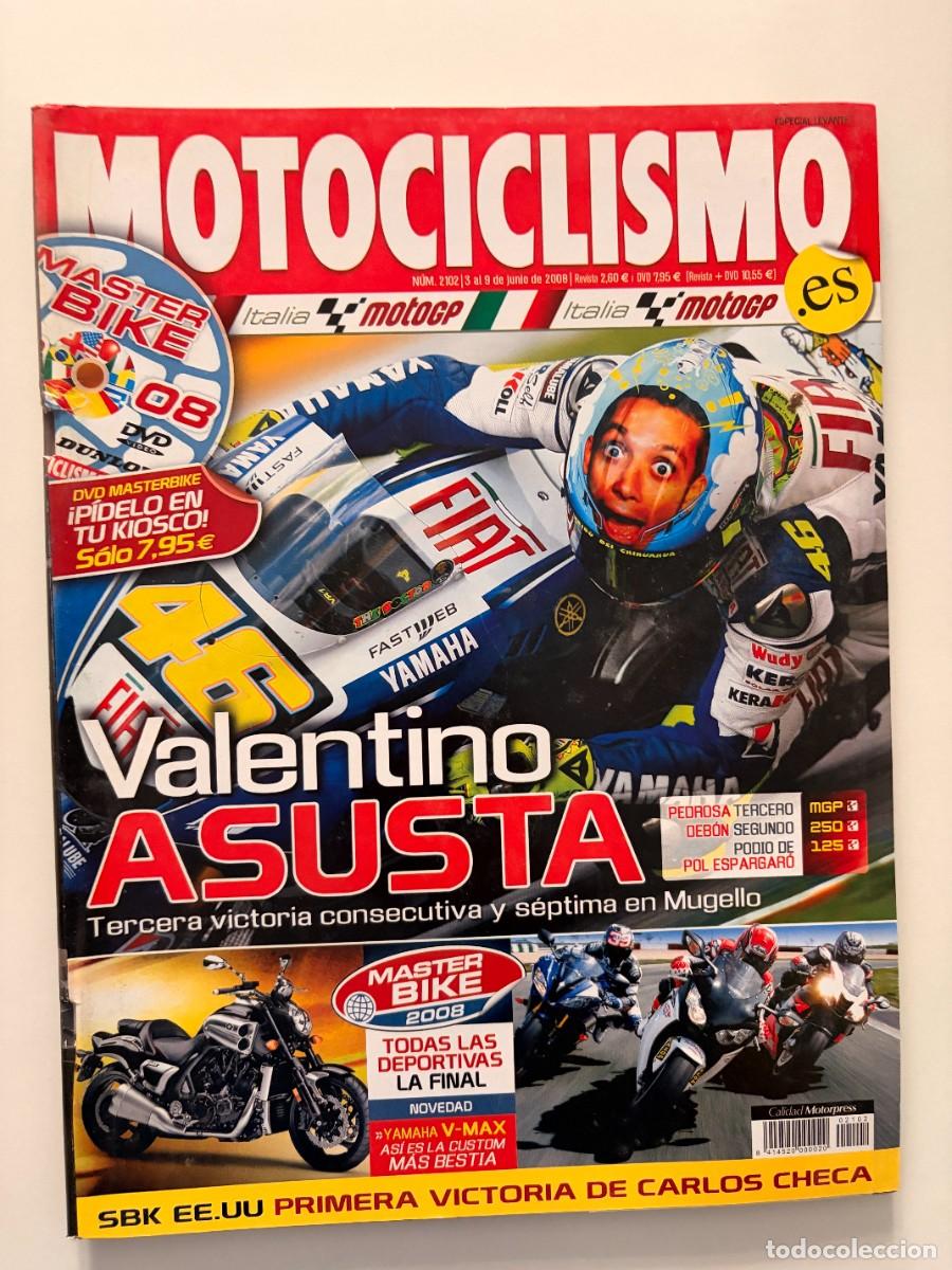 Coches y motocicletas: MOTOCICLISMO. N&deg; 2102. JUNIO 2008. VALENTINO ASUSTA, TERCERA VICTORIA CONSECUTIVA. LEER
