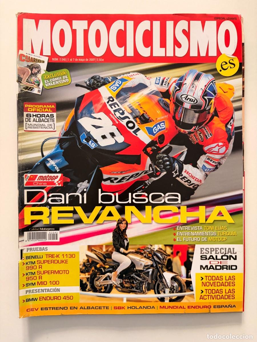 Coches y motocicletas: MOTOCICLISMO. N&ordm; 2045. MAYO. 2007. DANI BUSCA REVANCHA. BENELLI TRE-K 1130. SYM MIO 100.. LEER.