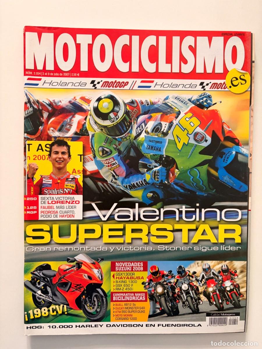 Coches y motocicletas: MOTOCICLISMO. N&ordm; 2054. JULIO 2007. VALENTINO SUPERSTAR. STONER SIGUE LIDER. DUCATI MONSTER S.. LEER.