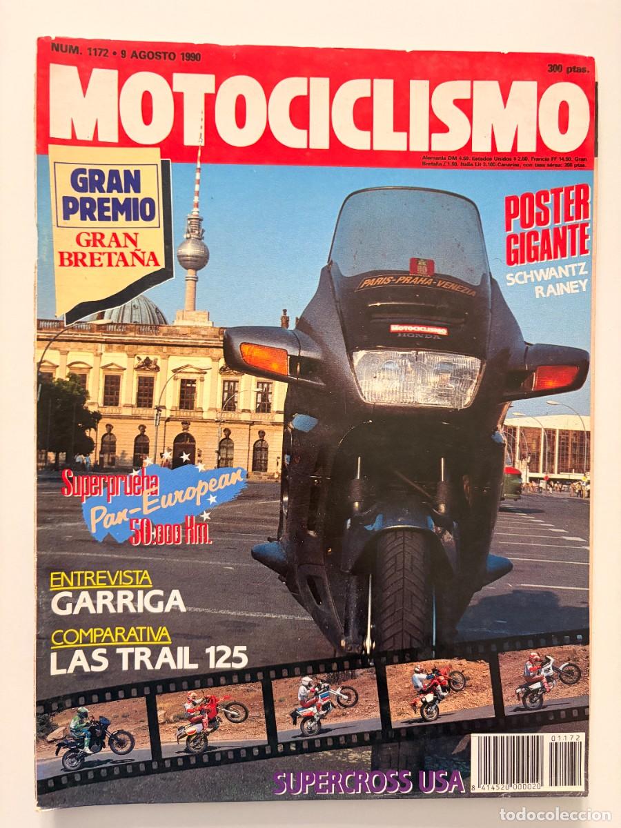 Coches y motocicletas: MOTOCICLISMO. N&ordm; 1172. AGOSTO 1990. HONDA PAN-EUROPEAN. LA VUELTA AL MUNDO. GRAN PREMIO. LEER