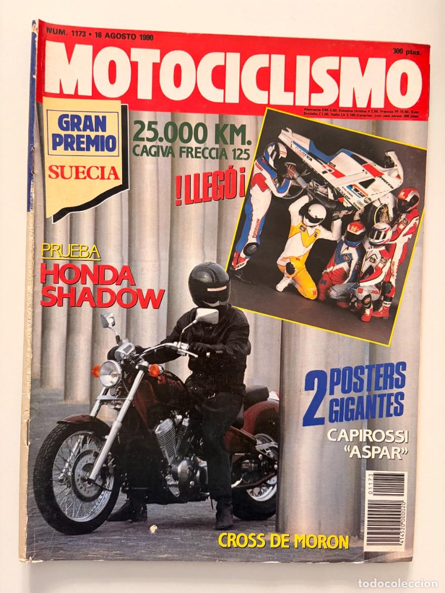 Coches y motocicletas: MOTOCICLISMO. N&ordm; 1173. AGOSTO 1990. HONDA SHADOW. CAGIVA FRECCIA. LA VUELTA AL MUNDO. LEER
