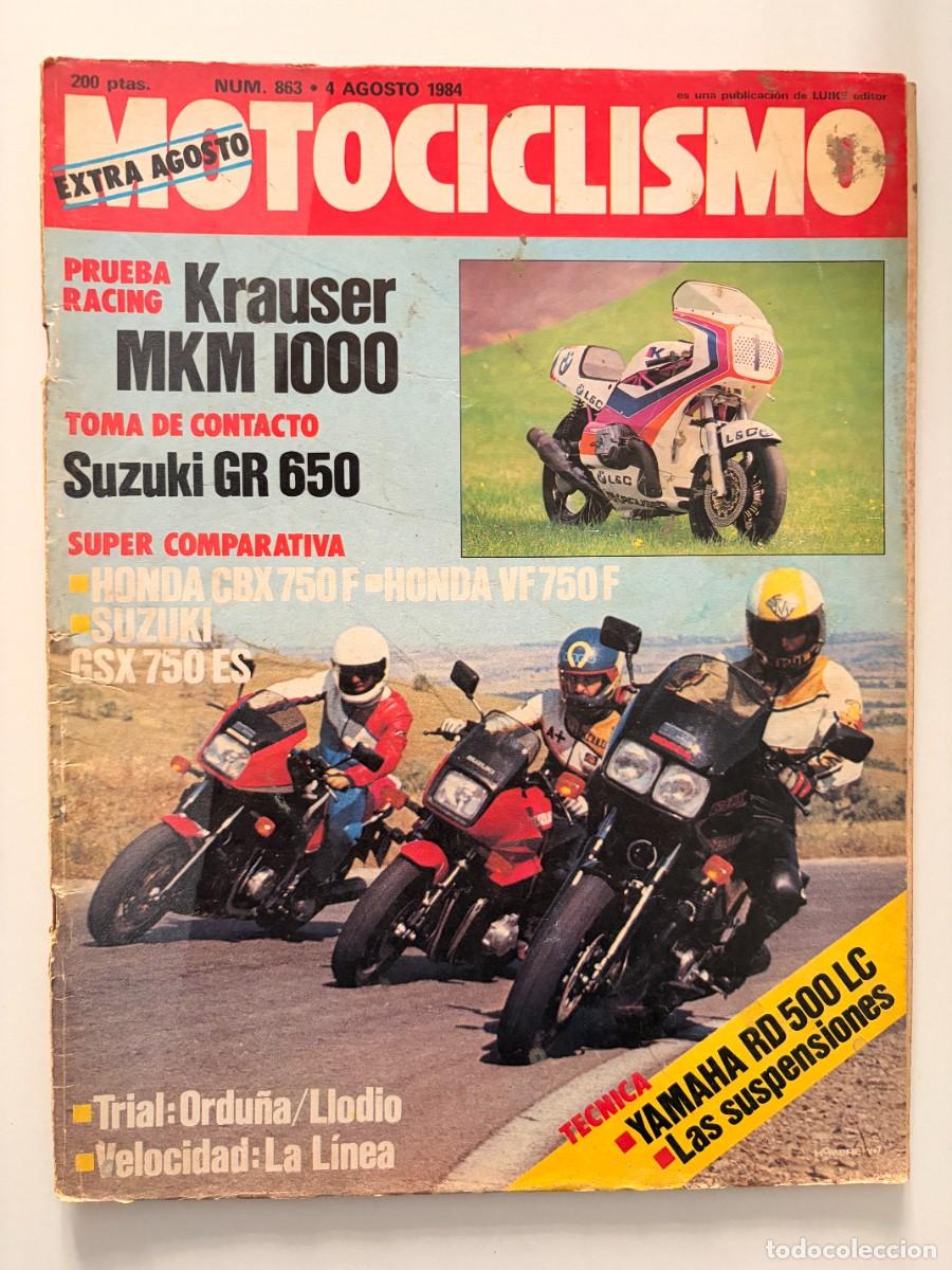 Coches y motocicletas: MOTOCICLISMO. N&deg; 863. AGOSTO 1984. PRUEBA: KRAUSER MKM 1000. SUZUKI GR 650.CAMPEONATO DE ESPA&Ntilde;A.LEER