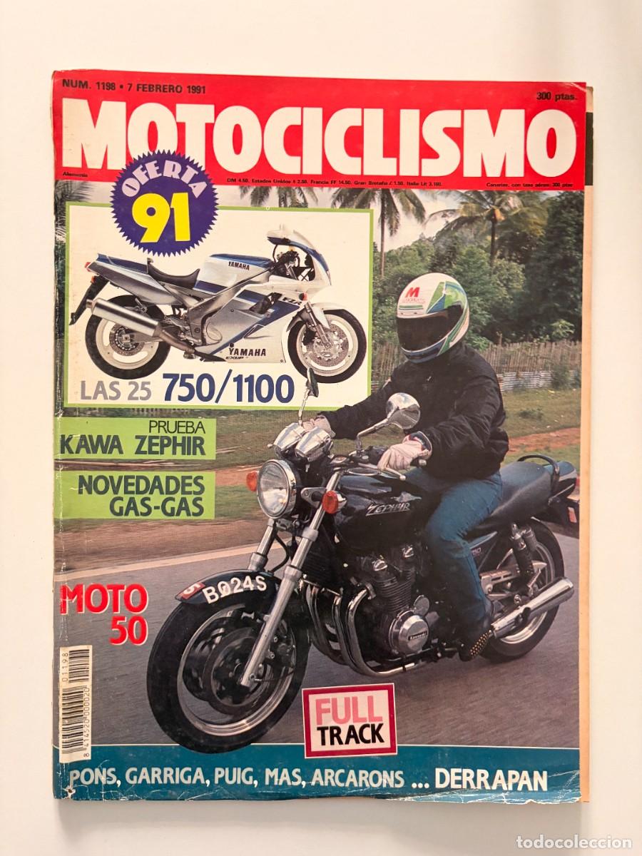 Coches y motocicletas: MOTOCICLISMO. N&ordm; 1198. FEBRERO 1991. PRUEBA: KAWASAKI ZEPHYR 750. LA TEMPORADA DE ENDURO. LEER