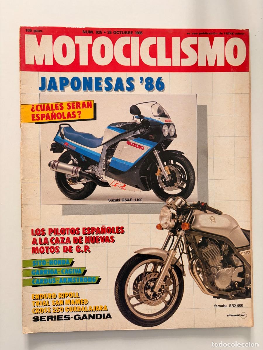 Coches y motocicletas: MOTOCICLISMO. N&ordm; 925. OCTUBRE 1985. PRUEBA: CAGIVA 500. SITO-HONDA. ENDURO RIPOLL. LEER