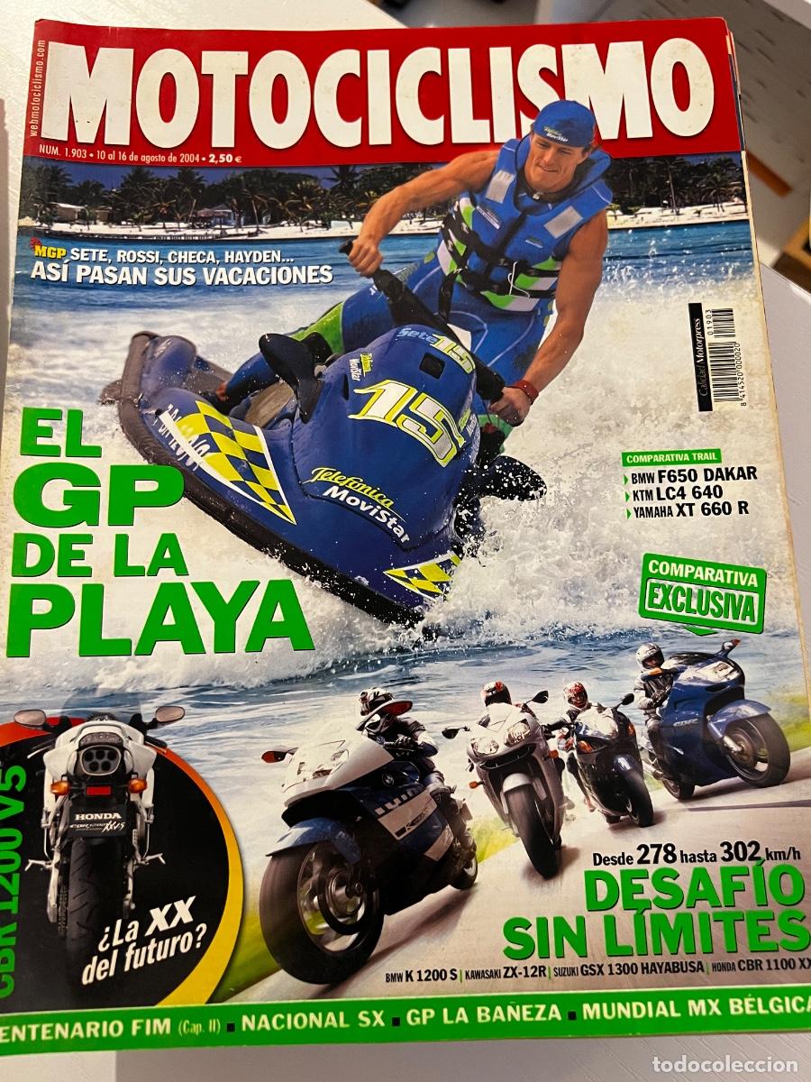 Coches y motocicletas: MOTOCICLISMO. N&ordm; 1903. AGOSTO 2004. EL GP DE LA PLAYA. HONDA CBR 1200 V5. BMW K1200 S.. LEER.