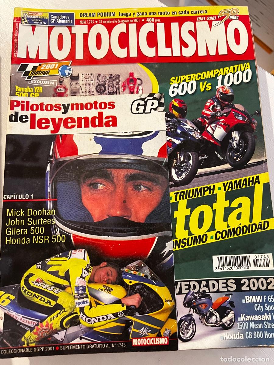 Coches y motocicletas: MOTOCICLISMO. N&deg; 1745. JULIO 2001. SUPERCOMPARATIVA 600 VS 1000. HONDA, KAWASAKI, SUZUKI. LEER