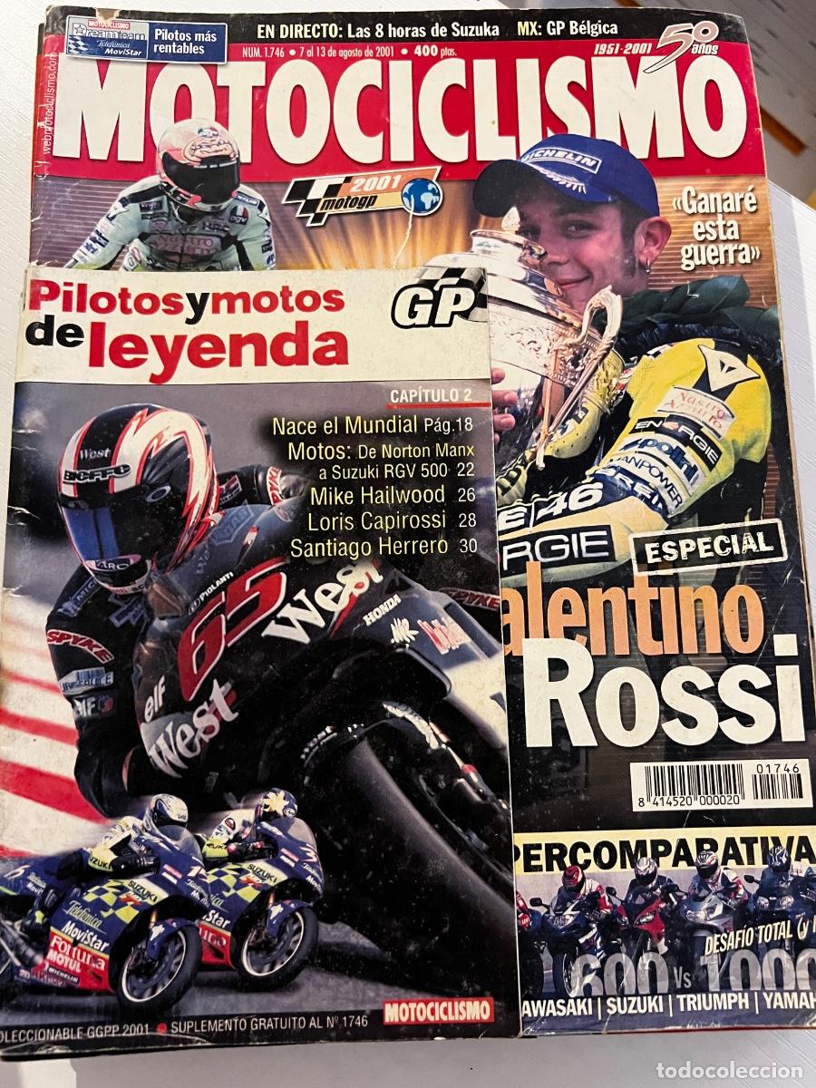 Coches y motocicletas: MOTOCICLISMO. N&deg; 1746. AGOSTO 2001. ESPECIAL VALENTINO ROSSI. APRILIA RSV 1000. LEER
