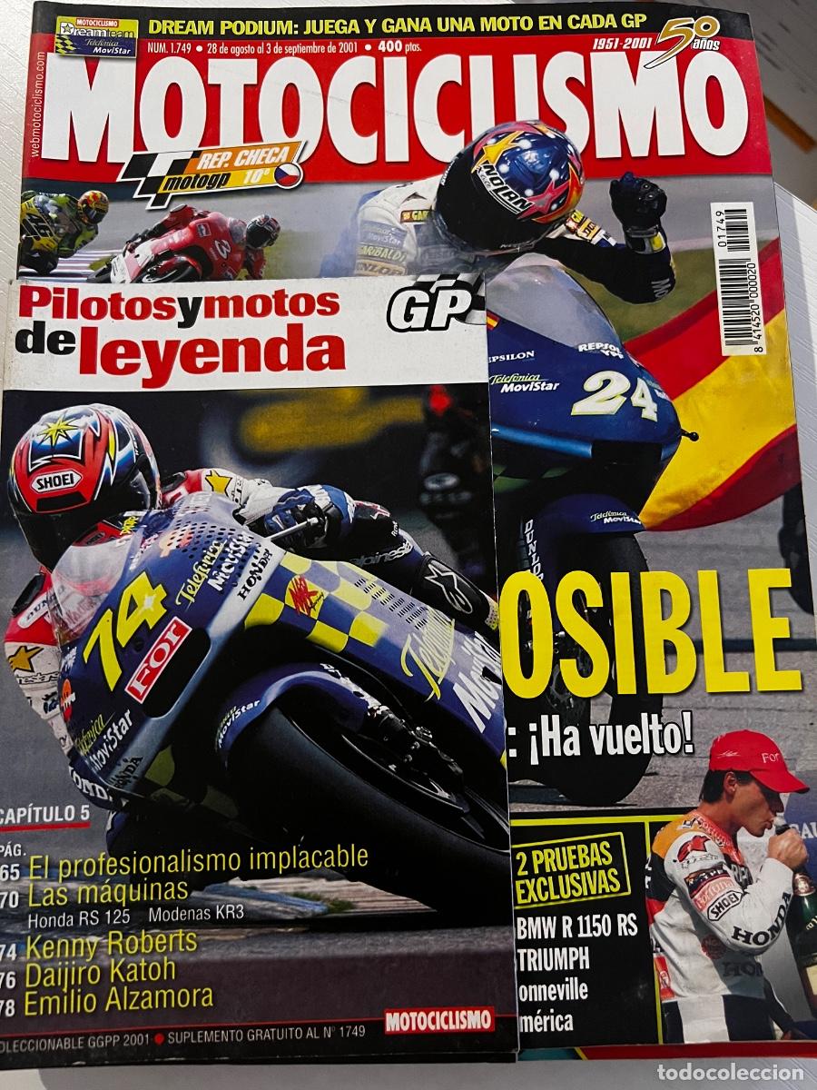 Coches y motocicletas: MOTOCICLISMO. N&deg; 1749. AGOSTO 2001. EL&Iacute;AS GANA Y ES L&Iacute;DER. BIAGFI REGALA EL MUNDIAL A ROSSI. LEER