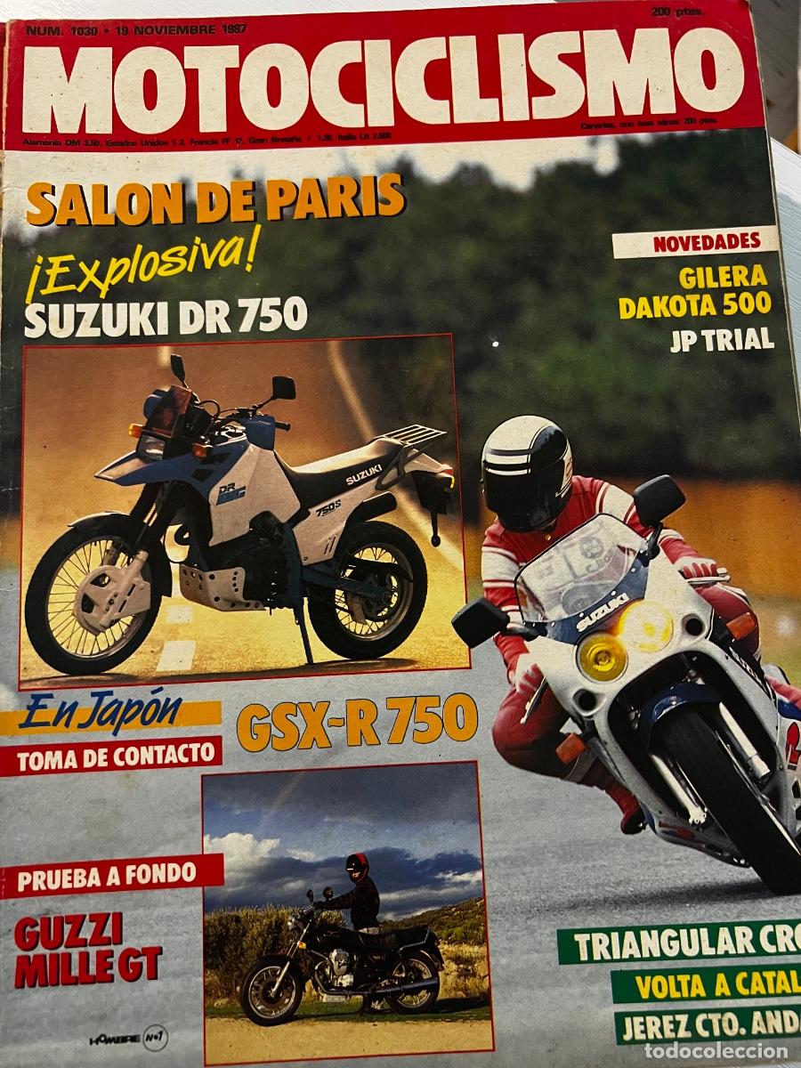Coches y motocicletas: MOTOCICLISMO. N&ordm; 1030. A&Ntilde;O 1987. SUZUKI GSX R 750 R'88. GILERA DAKOTA 500 BI-4. GUZZI MILLE GT.LEER