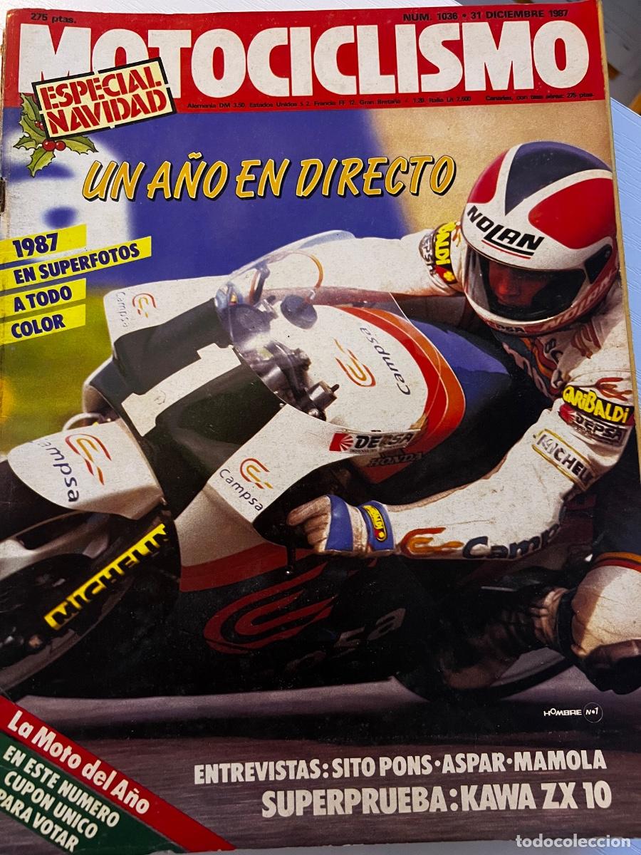 Coches y motocicletas: MOTOCICLISMO. N&ordm; 1036. DICIEMBRE 1987. KAWASAKI ZX 10 TOMCAT. LA TECNICA DEL MUNDIAL 88. LEER