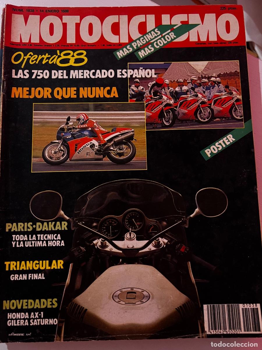 Coches y motocicletas: MOTOCICLISMO. N&deg; 1038. ENERO 1988. PRUEBA: GILERA SATURNO 500. ENTREVISTA: JACINTO MORIANA. LEER