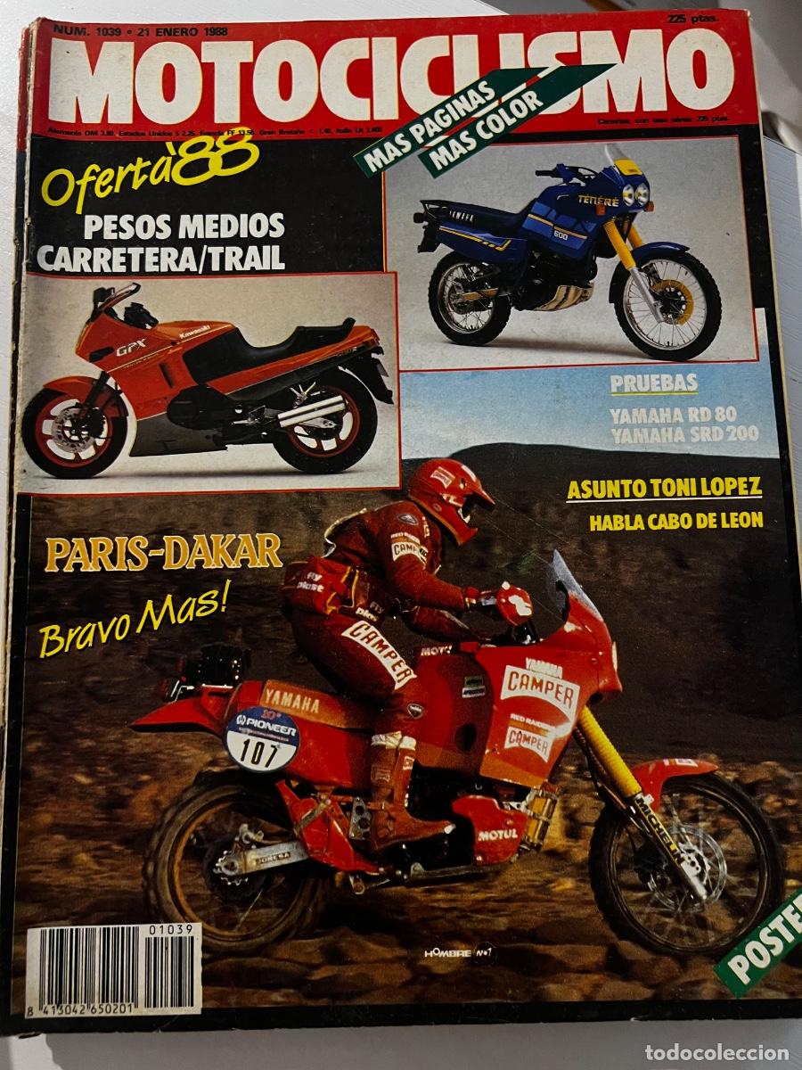 Coches y motocicletas: MOTOCICLISMO. N&deg; 1039. ENERO 1988. PRUEBA: YAMAHA SDR 200. DAKAR EN IM&Aacute;GENES. LEER