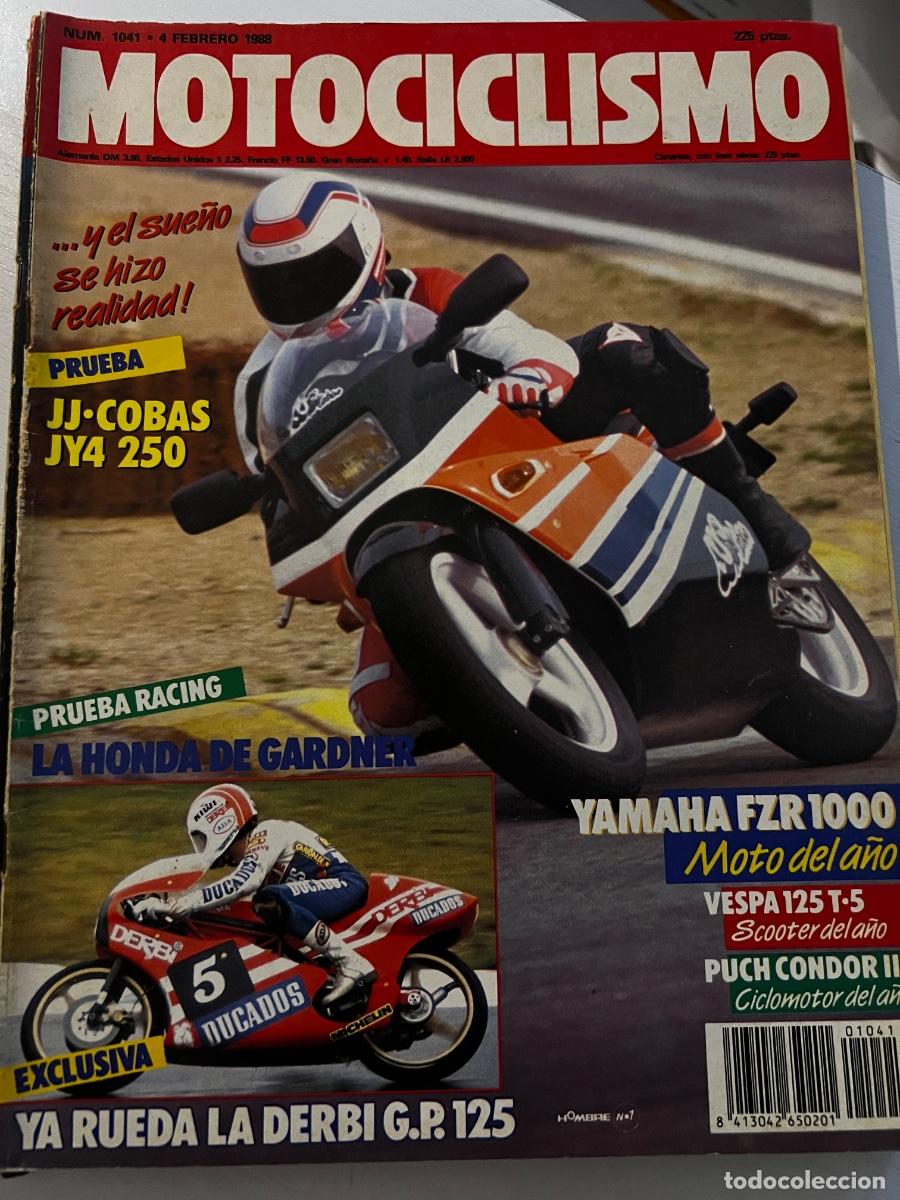 Coches y motocicletas: MOTOCICLISMO. N&deg; 1041. FEBRERO 1988. PRUEBA: JJ COBAS JY-4 250 CC. CROSS Y TRIAL. LEER