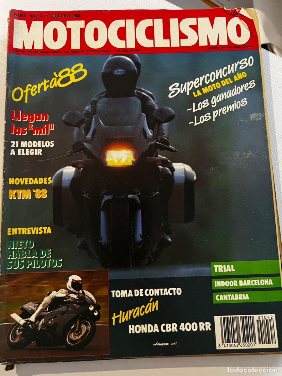 Coches y motocicletas: MOTOCICLISMO. N&ordm; 1042. A&Ntilde;O 1988. HONDA CBR 400 RR. ENTREVISTA: &Aacute;NGEL NIETO. CAMPEONATO NACION.. LEER