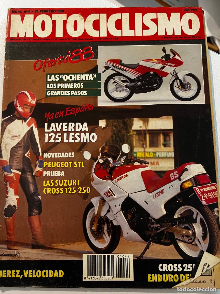 Coches y motocicletas: MOTOCICLISMO. N&ordm; 1044. A&Ntilde;O 1988. LAVERDA 125 LESMO. ENTREVISTA: EDI ORIOLI. LAS SBK SE ENTREN.. LEER