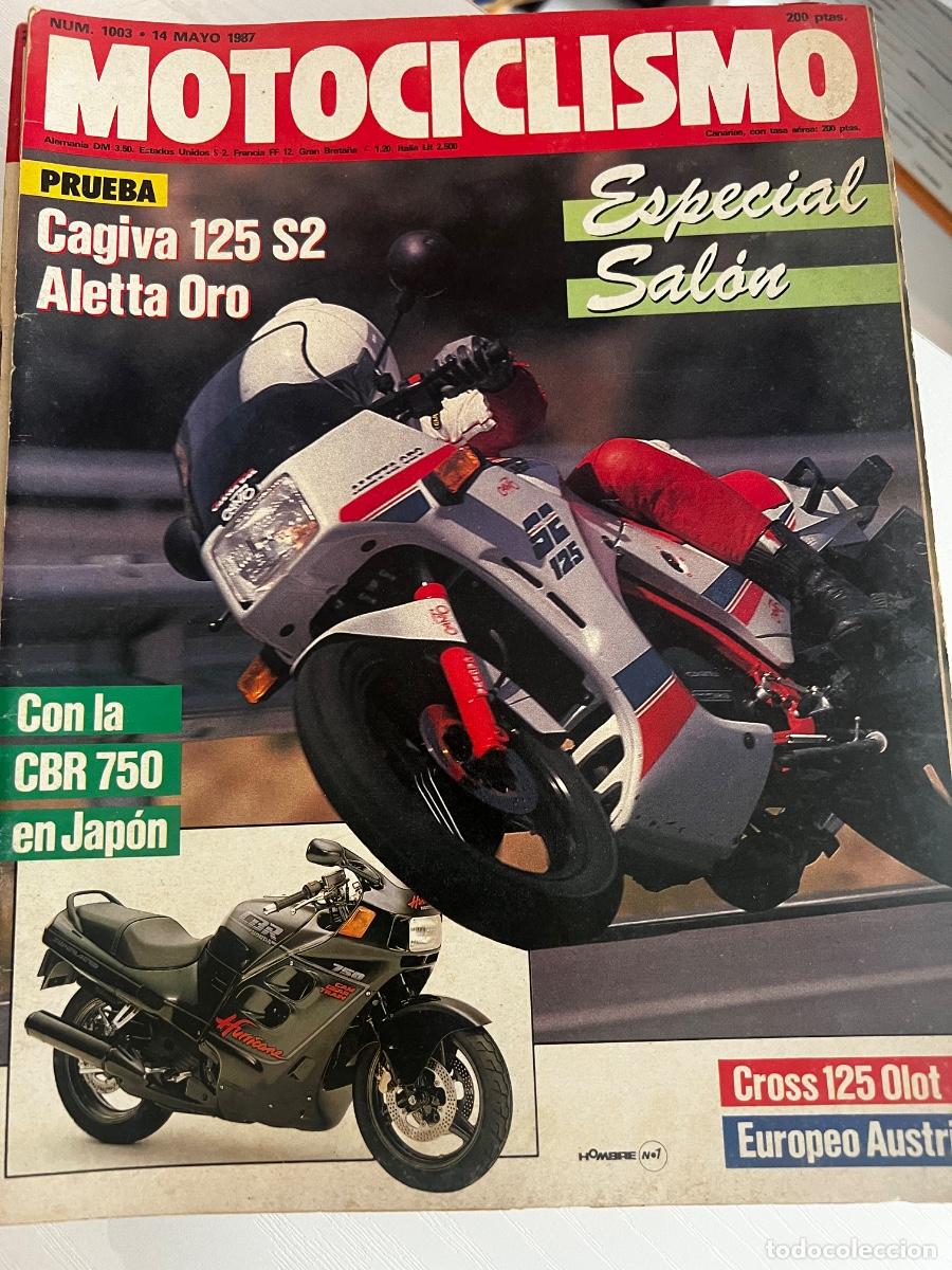 Coches y motocicletas: MOTOCICLISMO. N&ordm; 1003. MAYO 1987. PRUEBA: CAGIVA ALETTA ORO 125 S-2. ESPECIAL SAL&Oacute;N BARCELONA.. LEER