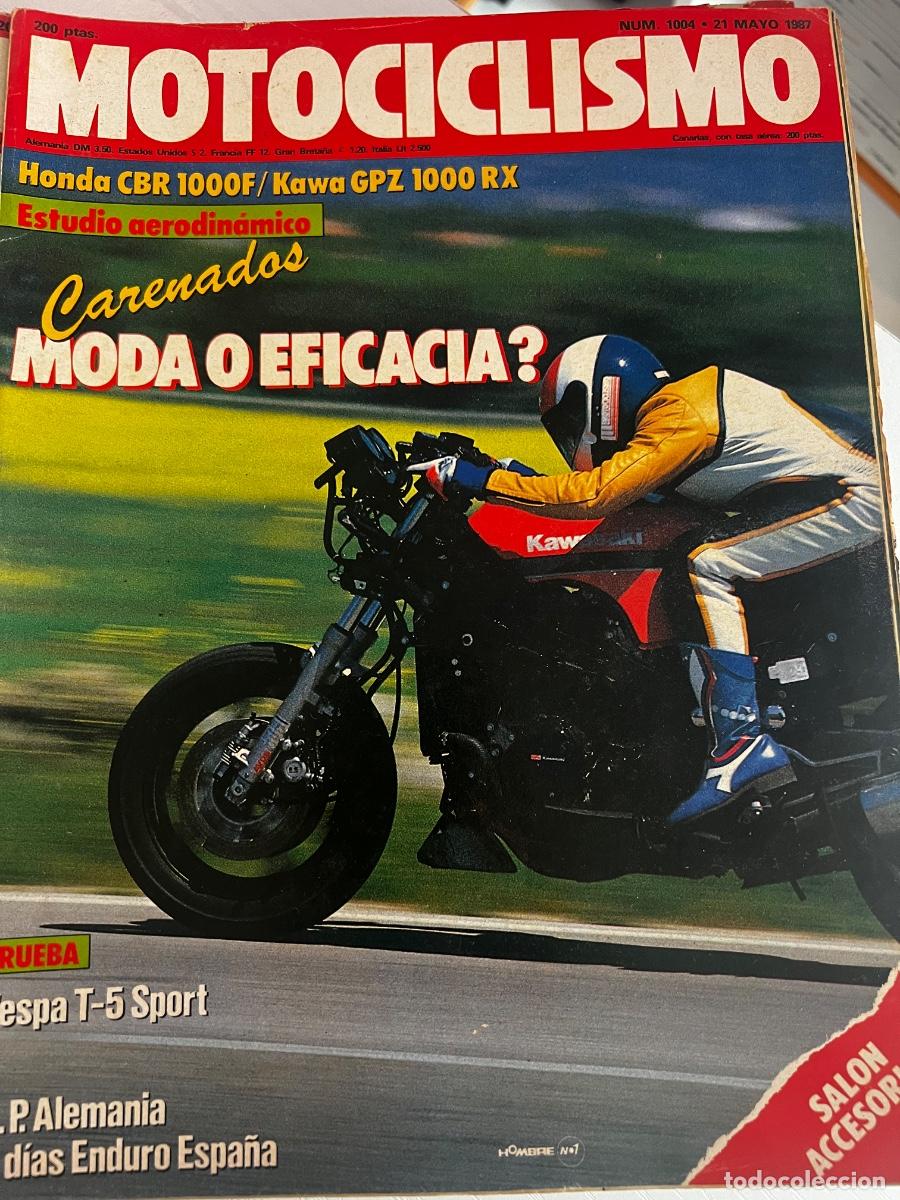 Coches y motocicletas: MOTOCICLISMO. N&ordm; 1004. MAYO 1987. PRUEBA: HONDA CBR 400 RR. POWA FZ 750. LEERPRUEBA: VESPA T5 SPORT.