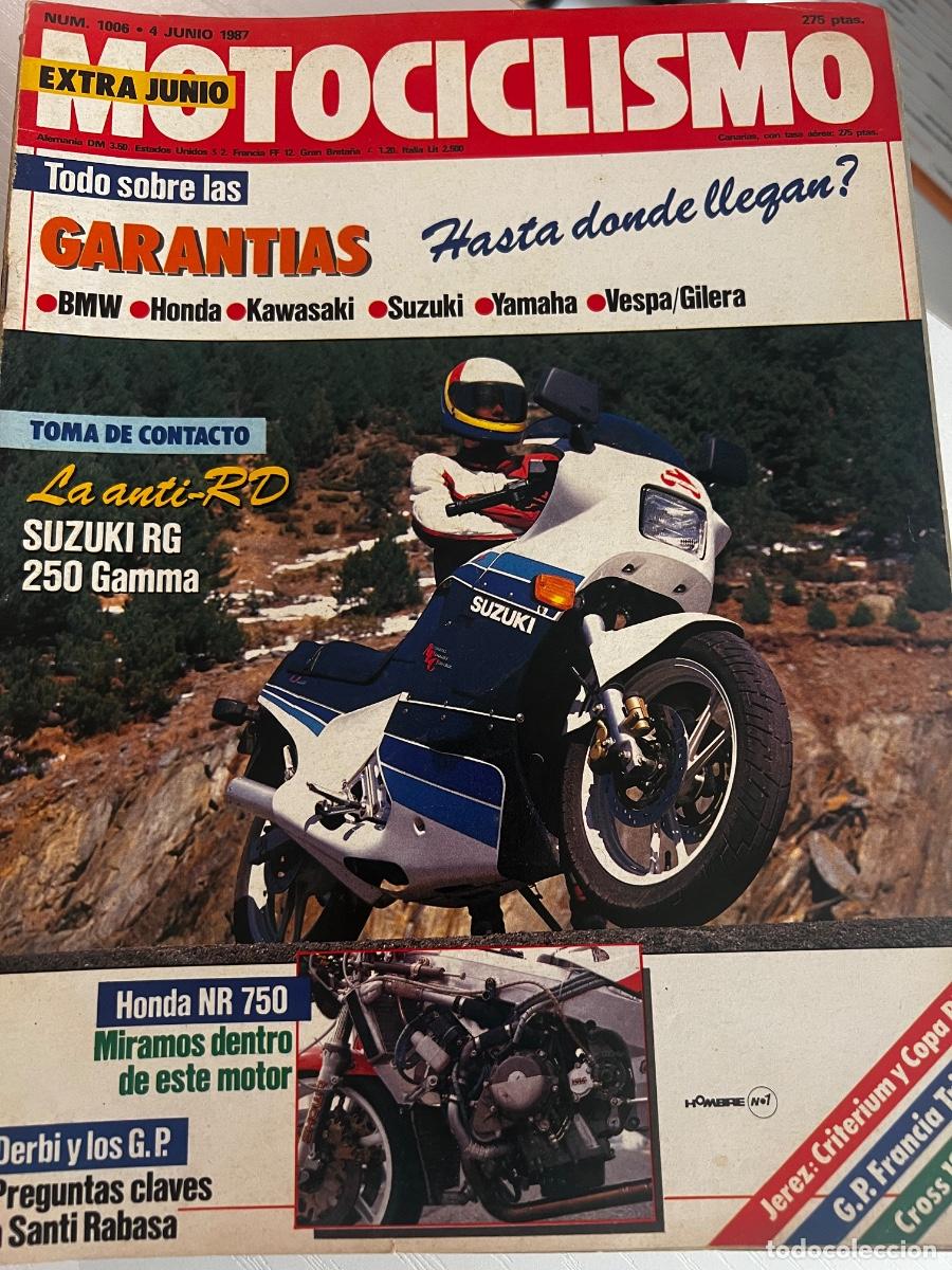 Coches y motocicletas: MOTOCICLISMO. N&ordm; 1006. JUNIO 1987. PRUEBA: SUZUKI RG 250 GAMMA. ENTREVISTA: SANTI RABASA.. LEER