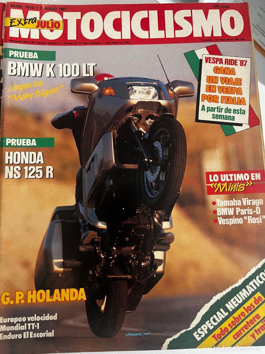 Coches y motocicletas: MOTOCICLISMO. EXTRA. N&ordm; 1010. JULIO 1987. PRUEBA: HONDA NS 125 R. ESPECIAL NEUM&Aacute;TICOS. LEER