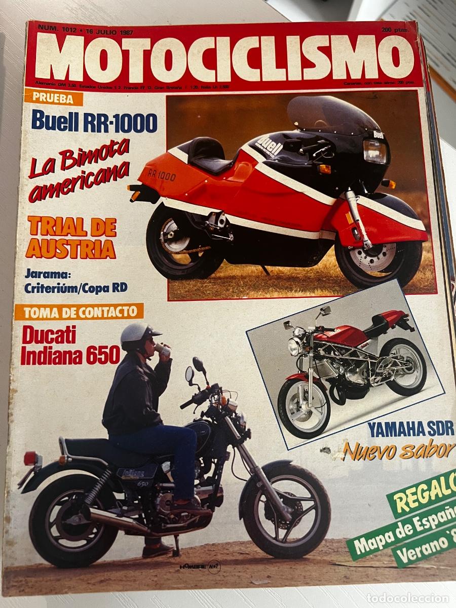 Coches y motocicletas: MOTOCICLISMO. N&ordm; 1012. JULIO 1987. DUCATI INDIANA 650. YAMAHA SDR. ENTREVISTA: ROGER DE COSTER. LEER