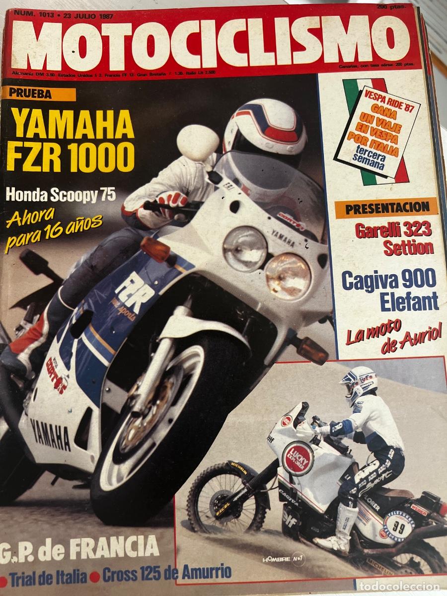 Coches y motocicletas: MOTOCICLISMO. N&ordm; 1013. JULIO 1987. PRUEBA: GALLERI SECTION 323. YAMAHA FZR 1000 G&Eacute;NESIS. LEER