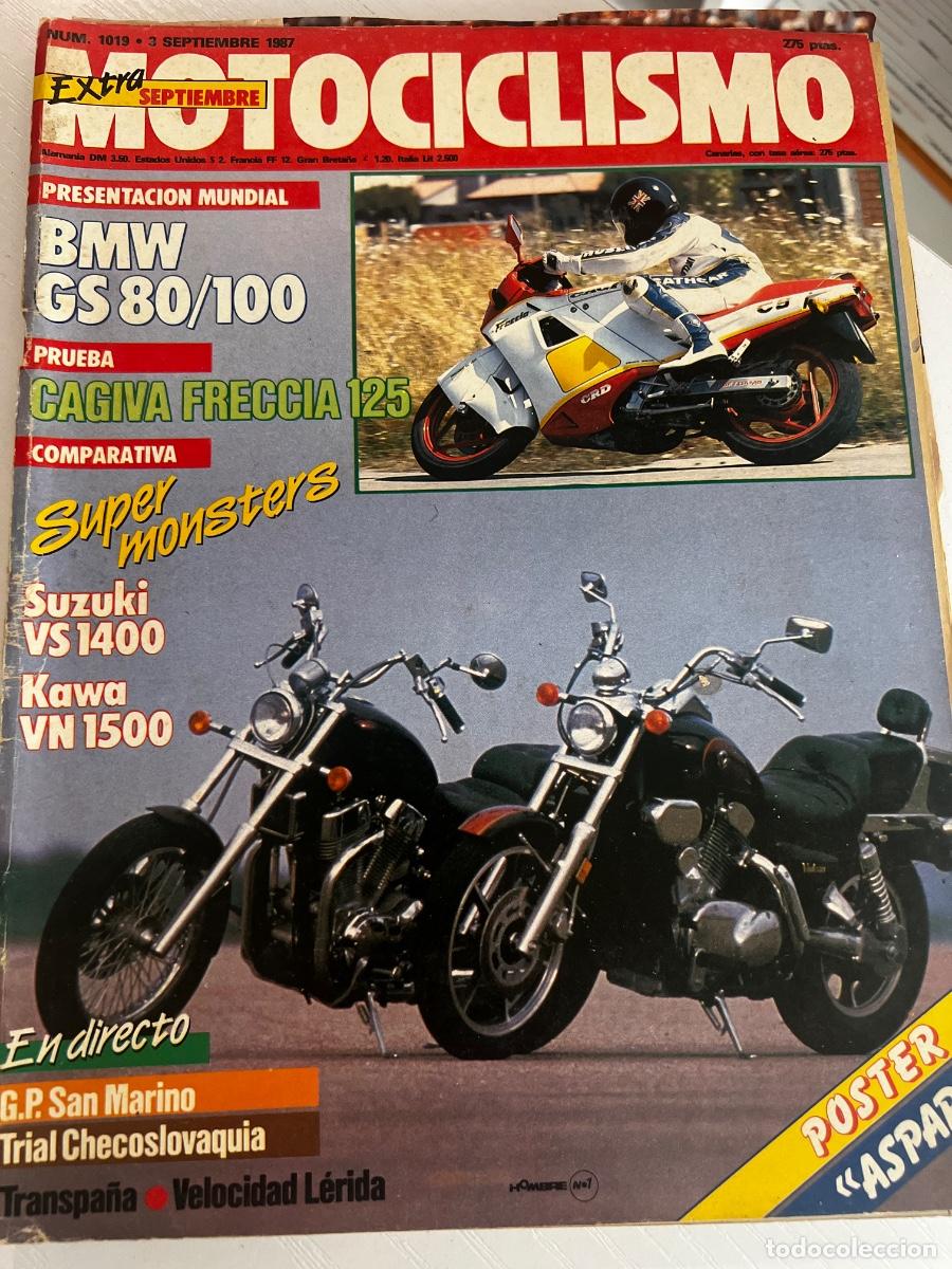 Coches y motocicletas: MOTOCICLISMO. N&ordm; 1019. SEPTIEMBRE 1987. PRUEBA: CAGIVA FRECCIA 125. LAVERDA ATLAS OR 60.LEER