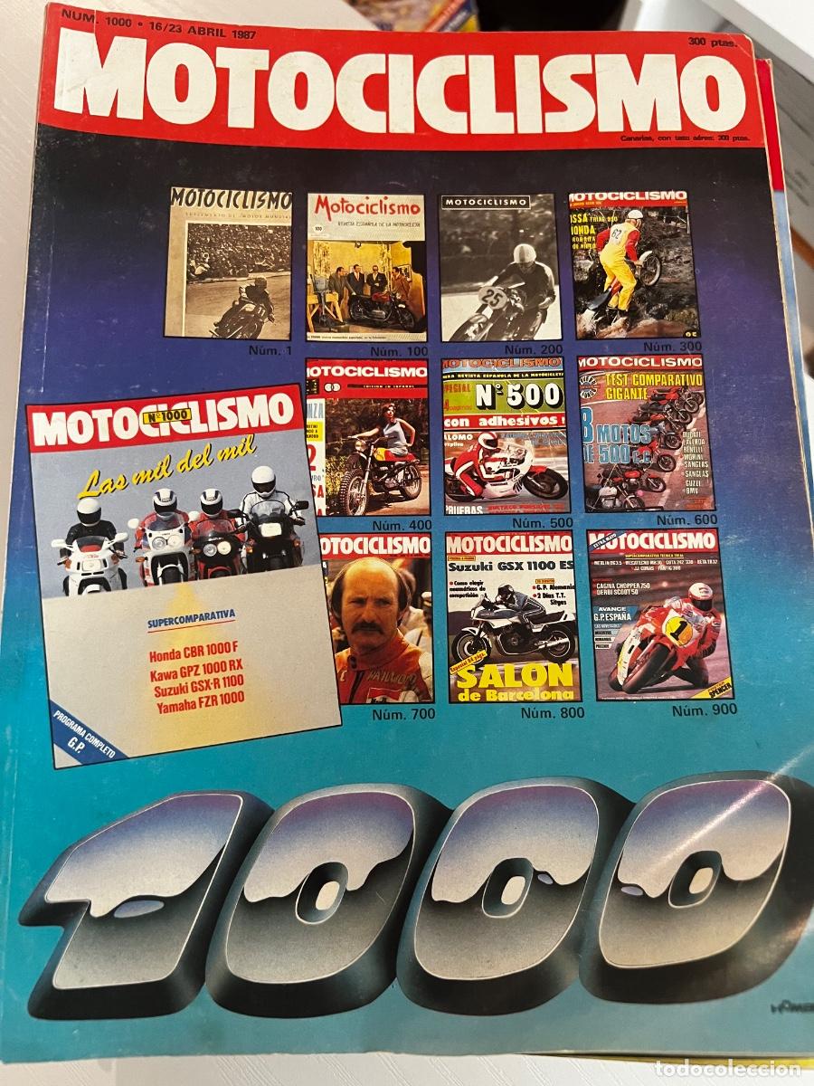 Coches y motocicletas: MOTOCICLISMO. N&ordm; 1000. ABRIL 1987. PRUEBA: S&Uacute;PER COMPARATIVA DE LAS 1000. GRAN PREMIO. LEER