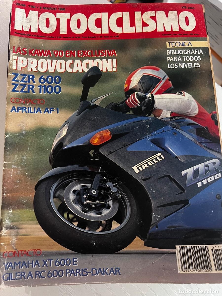 Coches y motocicletas: MOTOCICLISMO. N&ordm; 1150. A&Ntilde;O 1990. PRUEBAS : KAWASAKI ZZR 1100/600. APRILIA AF-1. YAMAHA.... LEER.