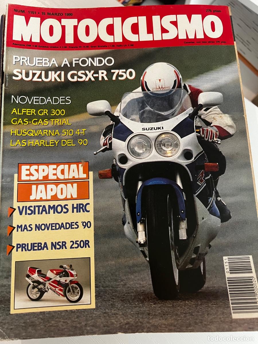 Coches y motocicletas: MOTOCICLISMO. N&deg; 1151. MARZO 1990. SUZUKI GSX-R 750. ALFER GR 300. GAS-GAS TRIAL. LEER