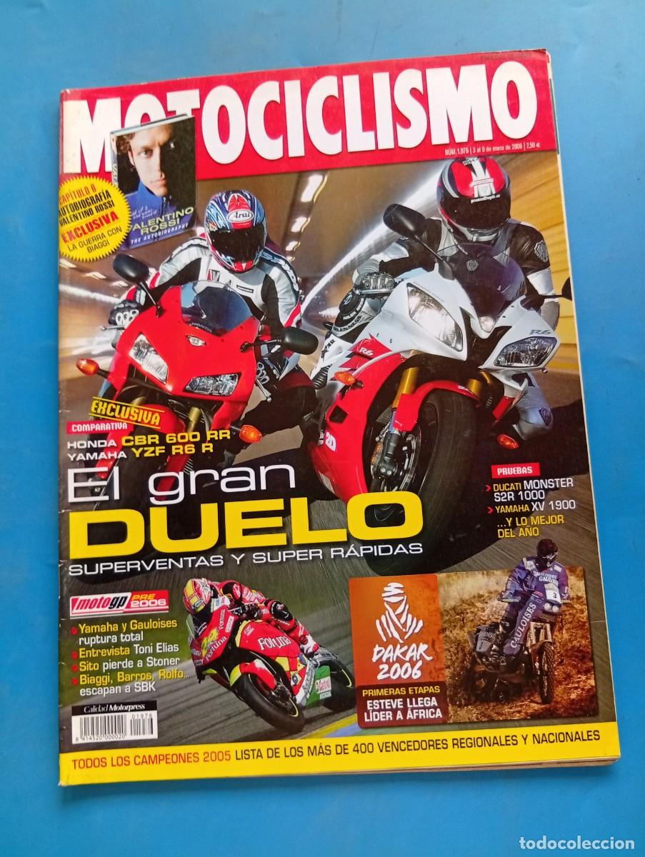 Coches y motocicletas: MOTOCICLISMO. N&ordm; 1976. ENERO 2006. HONDA CBR 600 RR. YAMAHA YZF R6 R. DUCATI MONSTER S2R 1000.. LEER