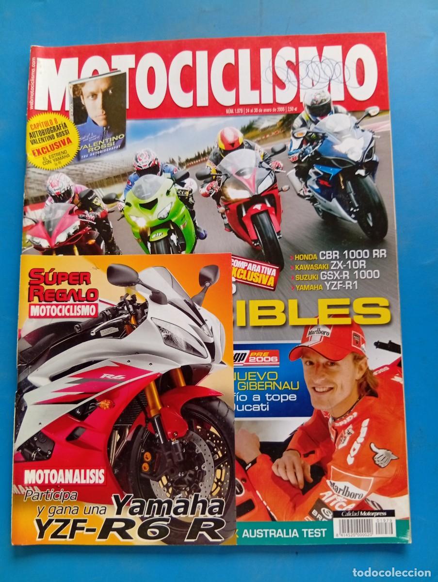Coches y motocicletas: MOTOCICLISMO. N&ordm; 1979. ENERO 2006. HONDA CBR 1000 RR. KAWASAKI ZX-10R. SUZUKI GSX-R .... LEER.