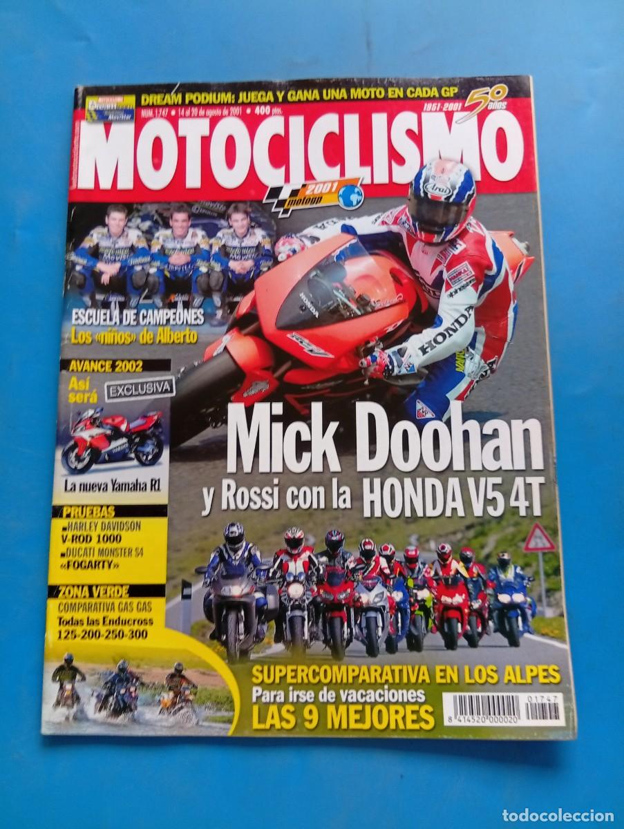 Automobili e Motociclette: MOTOCICLISMO. N&ordm; 1747. A&Ntilde;O 2001. HARLEY DAVIDSON V-ROD 1000. DUCATI MONSTER S4. MICK DOOHAN... LEER.