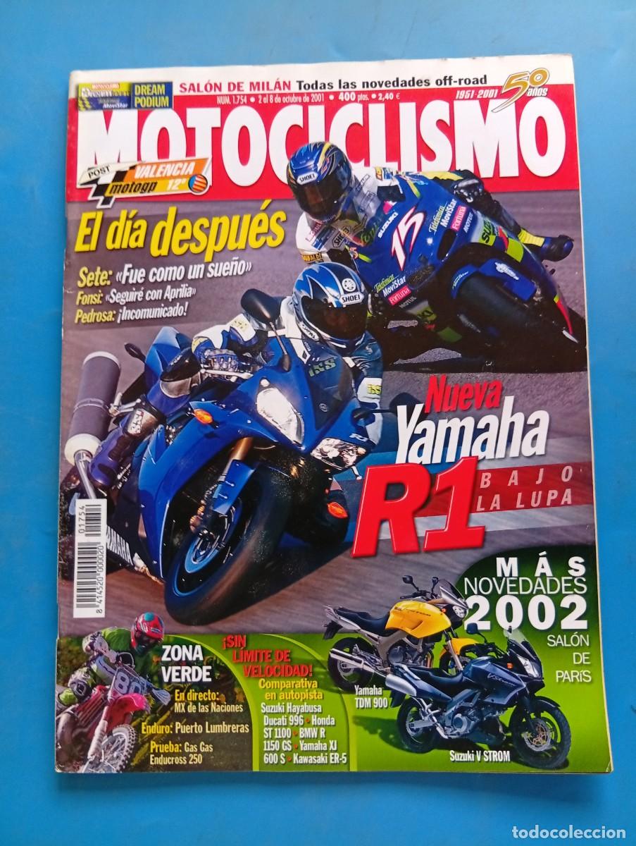Voitures et Motocyclettes: MOTOCICLISMO. N&ordm; 1754. OCTUBRE 2001. PRUEBA: YAMAHA YZF-R1 2002. NACIONAL DE ENDURO EN MURCIA.. LEER