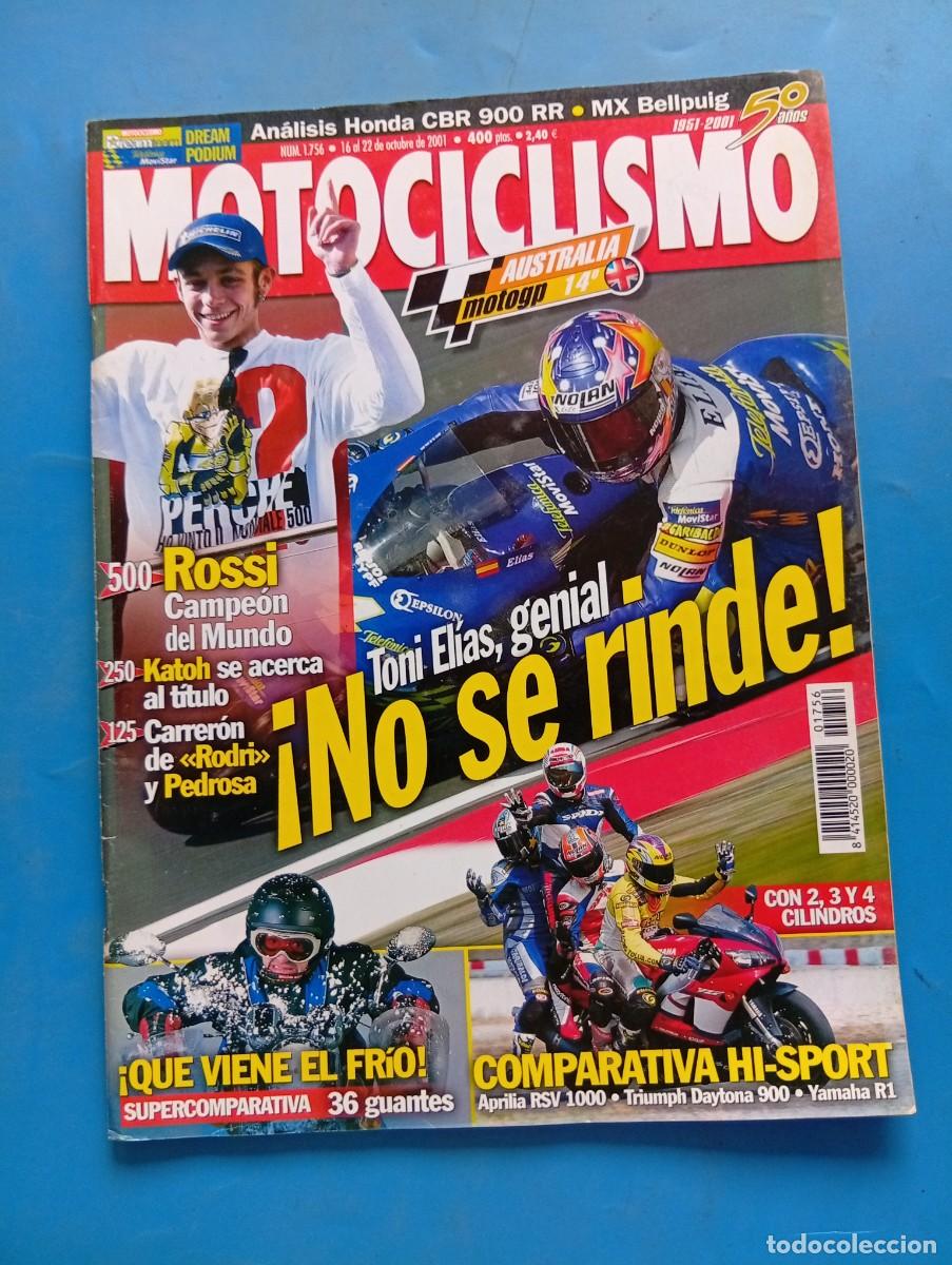 Coches y motocicletas: MOTOCICLISMO. N&ordm; 1756. OCTUBRE 2001. PRUEBA: HONDA CBR 900 RR. KYMCO GRAN DINK 150. CIRCUITO... LEER