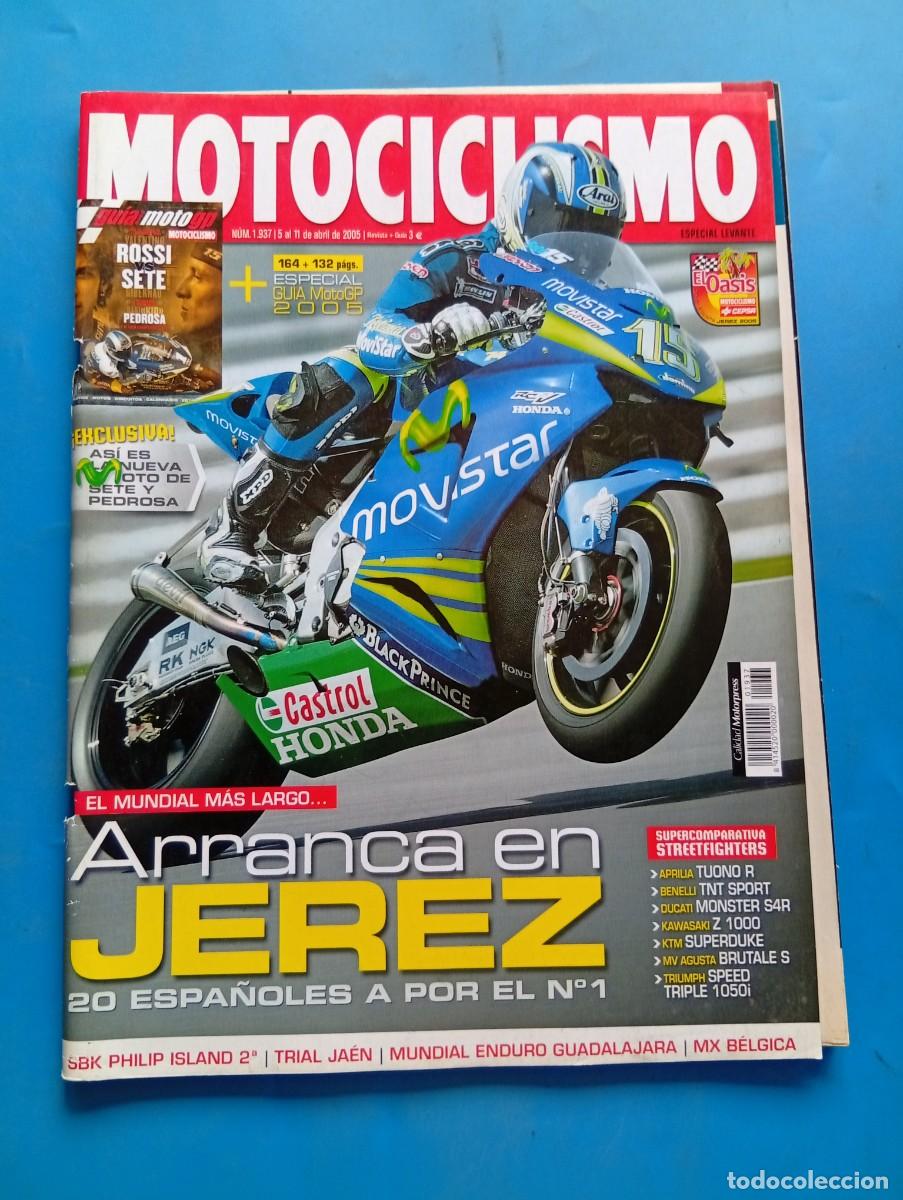 Coches y motocicletas: MOTOCICLISMO. N&ordm; 1.937. A&Ntilde;O 2005. PRUEBA: MOTO GUZZI STR 1100. MUNDIAL DE ENDURO EN GUADALAJA.. LEER