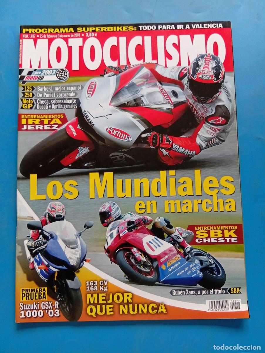 Coches y motocicletas: MOTOCICLISMO. N&ordm; 1827. MARZO 2003. LOS MUNDIALES EN MARCHA. ENTRENAMIENTOS SBK CHESTE.... LEER.