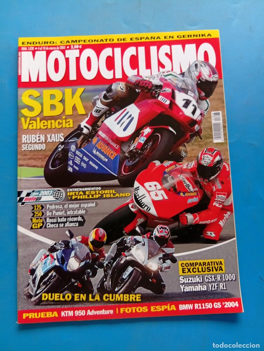 Coches y motocicletas: MOTOCICLISMO. N&ordm; 1828. MARZO 2003. SBK VALENCIA. RUBEN XAUS SEGUNDO. SUZUKI GSX-R 1000...... LEER.