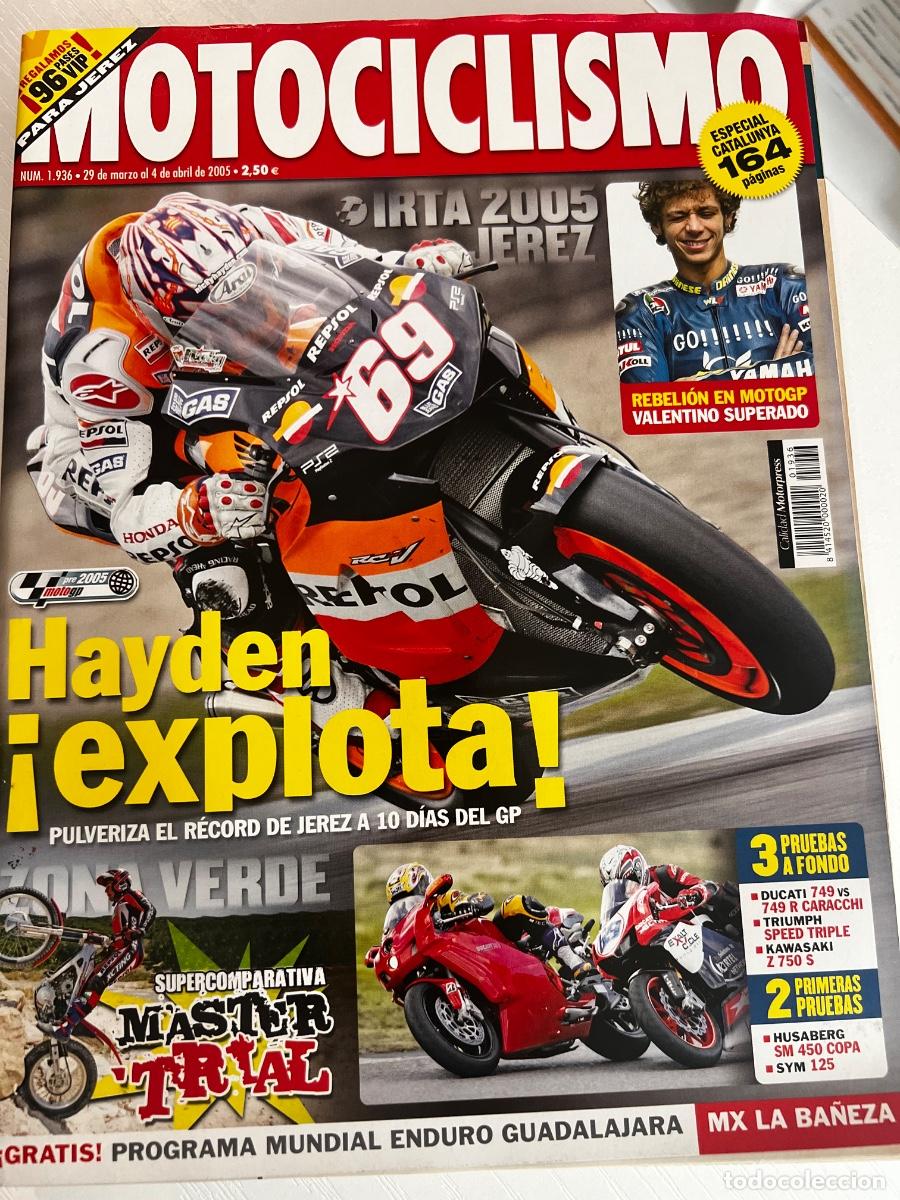 Coches y motocicletas: MOTOCICLISMO. N&ordm; 1936. ABRIL 2005. DUCATI 749 VS 749 R CARACCHI. TRIUMPH SPEED TRIPLE. LEER