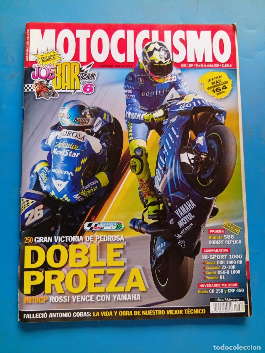 Coches y motocicletas: MOTOCICLISMO. N&ordm; 1887. ABRIL 2004. HONDA CBR 1000 RR. KAWASAKI ZX-10R. SUZUKI GSX-R 1000.... LEER.