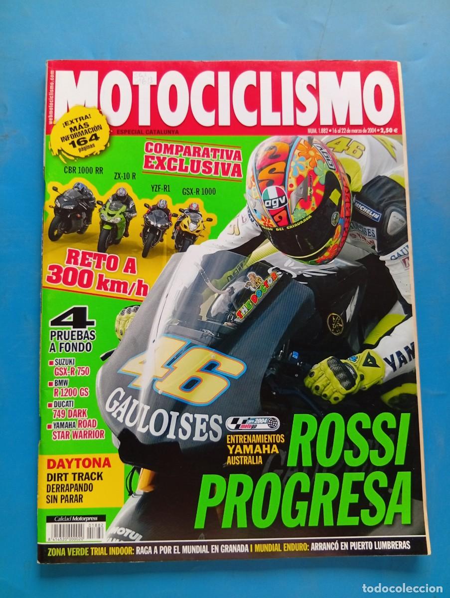 Coches y motocicletas: MOTOCICLISMO. N&ordm; 1882. MARZO 2004. ROSSI PROGRESA. DAYTONA DIRT TRACK DERRAPANDO SIN PARAR.... LEER.