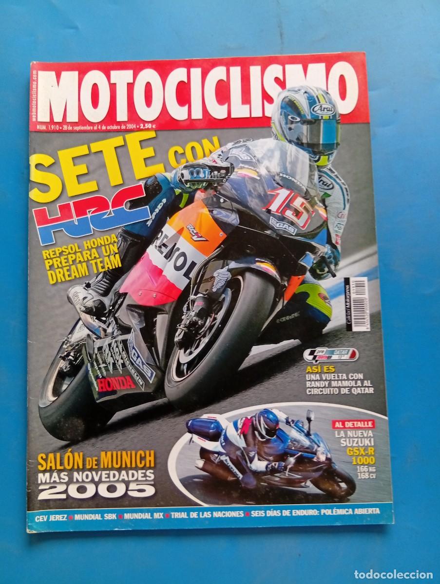 Coches y motocicletas: MOTOCICLISMO. N&ordm; 1910. OCTUBRE 2004. PRUEBA: SUZUZKI GSX-R 1000. YAMAHA XV 250 S VIRAGO... LEER.