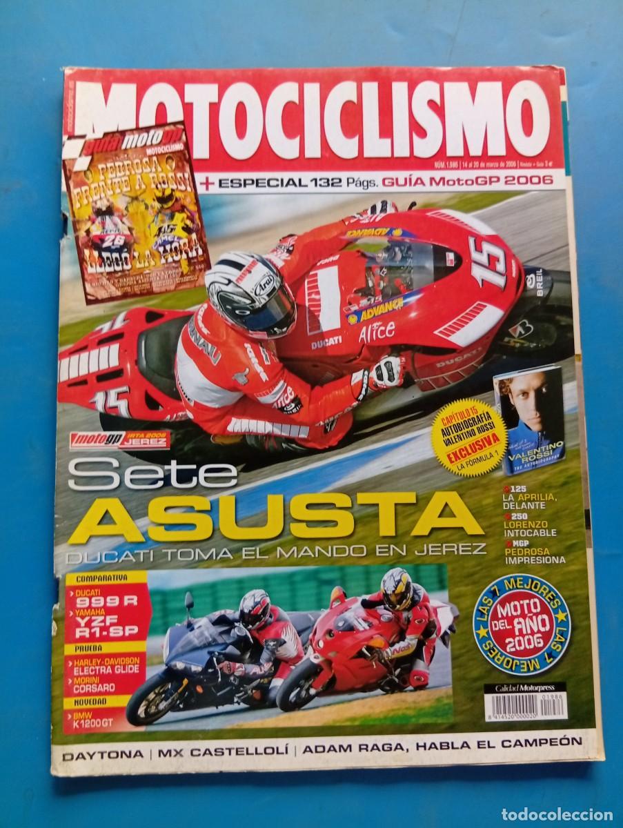 Coches y motocicletas: MOTOCICLISMO. N&ordm; 1986. MARZO 2006. DUCATI 999R. YAMAHA YZF R1-SP. HARLEY-DAVIDSON ELECTRA GLIDE.LEER