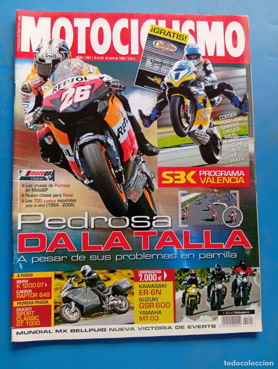 Coches y motocicletas: MOTOCICLISMO. N&ordm; 1991. ABRIL 2006. PRUEBA: BMW K 1200 GT. CAGIVA RAPTOR 649. COMP: KAWASAKI... LEER.