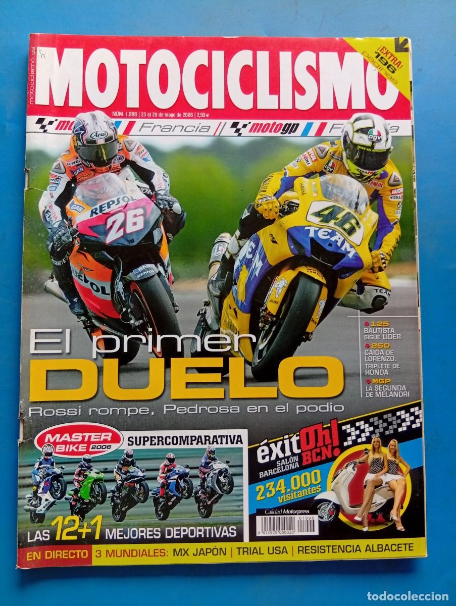 Coches y motocicletas: MOTOCICLISMO. N&ordm; 1996. MAYO 2006. PRUEBA : MASTER BIKE. MOTO GUZZI NORGE. SALON DE BARCELONA.. LEER.