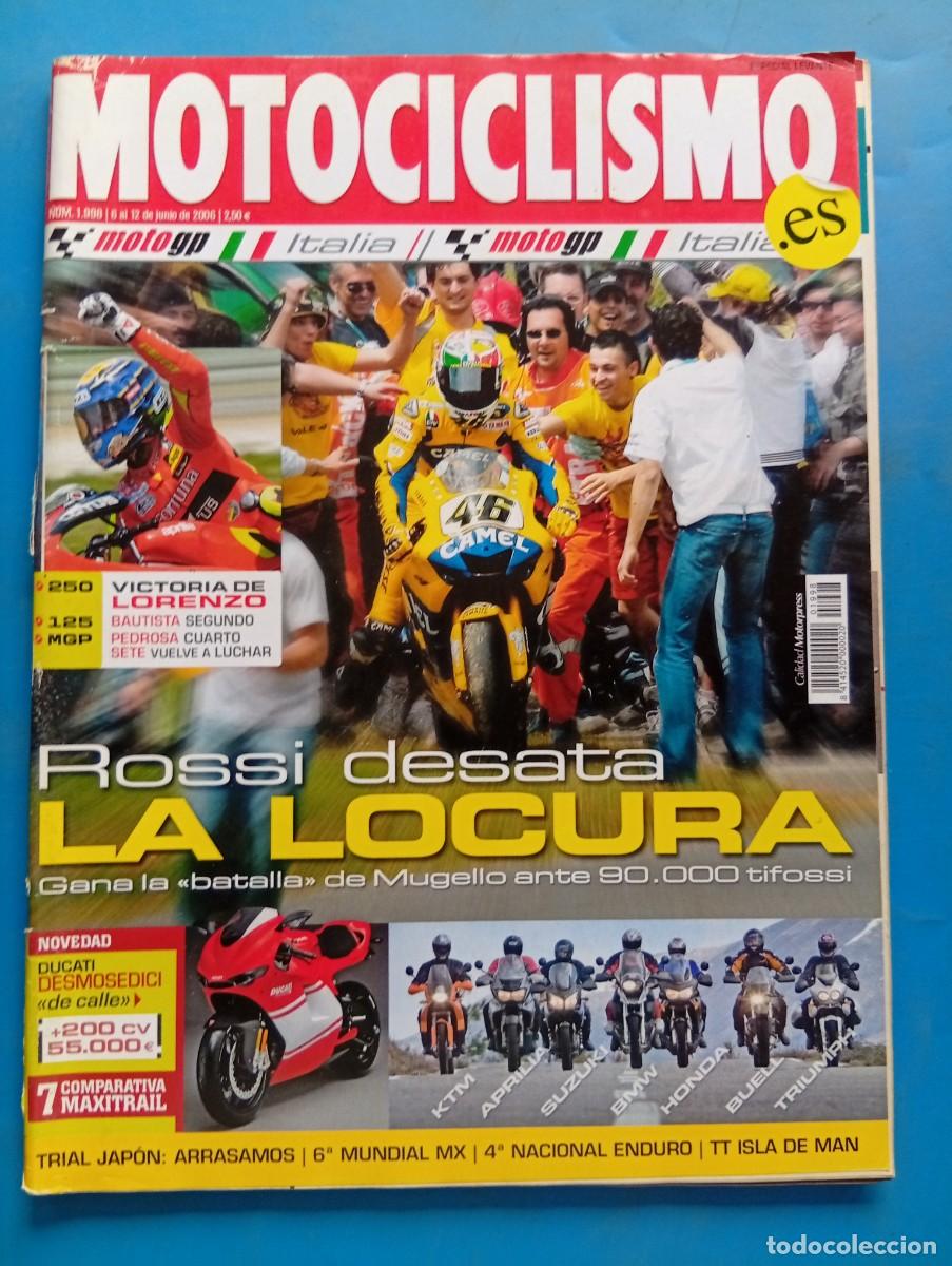 Coches y motocicletas: MOTOCICLISMO. N&ordm; 1998. JUNIO 2006. APRILIA ETV 1000. GP DE ITALIA. BMW R 1200 GS. SUZUKI DL... LEER.