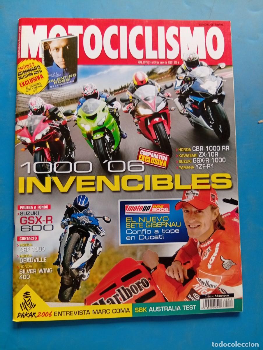 Coches y motocicletas: MOTOCICLISMO. N&ordm; 1979. ENERO 2006. HONDA CBR 1000 RR. KAWASAKI ZX-10R. SUZUKI GSX-R .... LEER.
